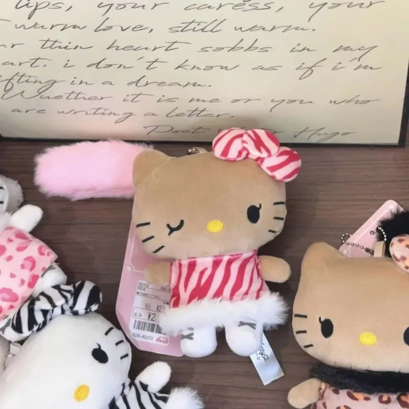 Hello Kitty Y2K Leopard Plush Bag Charm