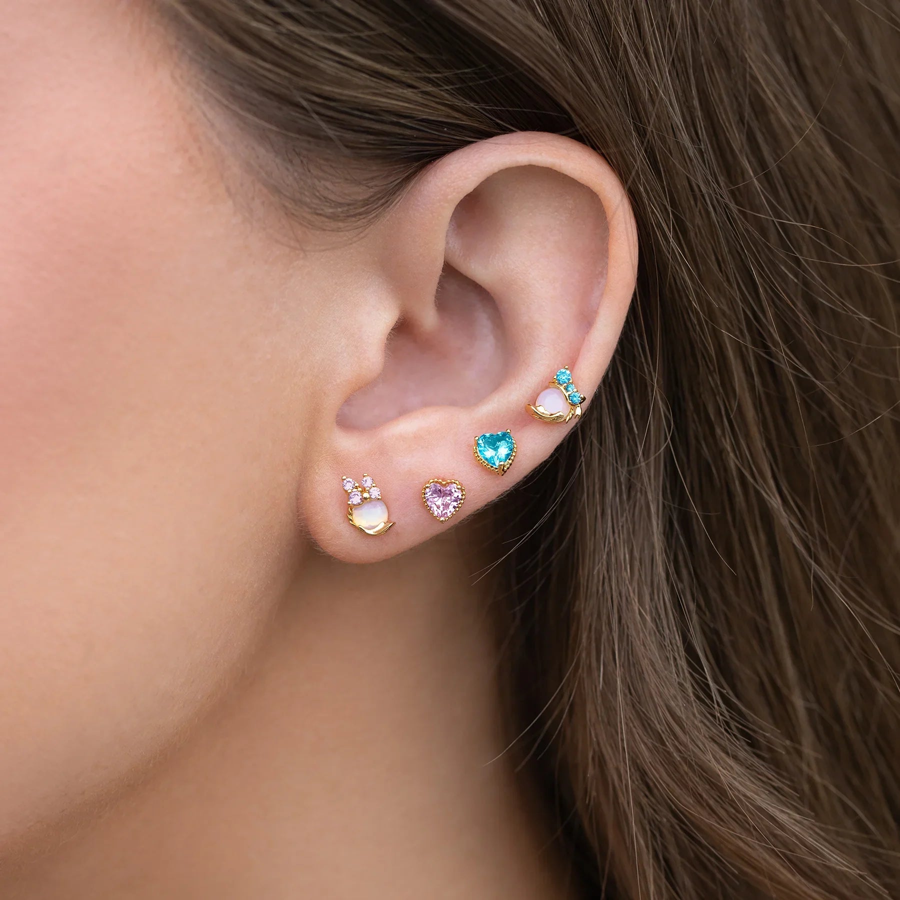 Hearts Fantasy Earrings Set