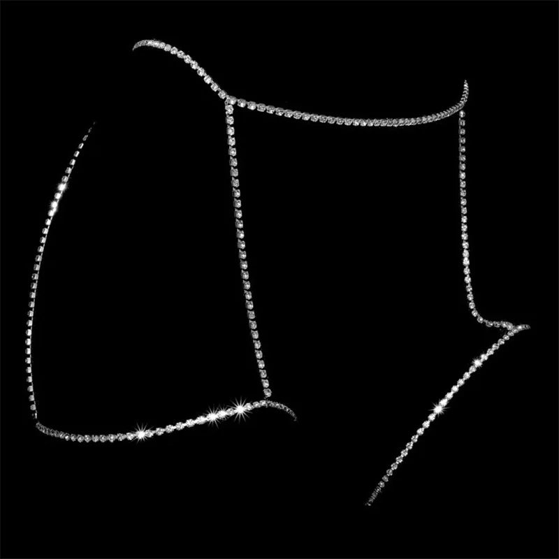Olivia Rhinestone Waist Chain