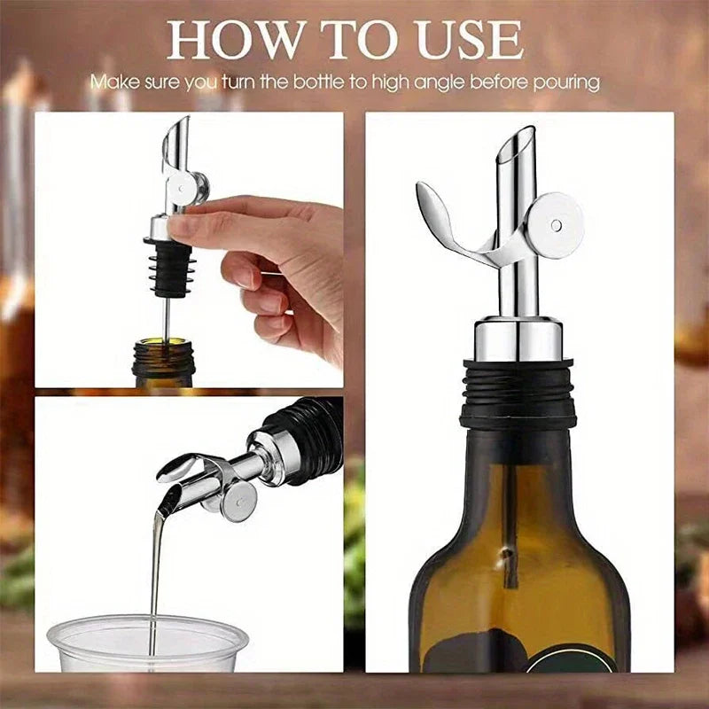 Stainless Steel Olive Oil Dispenser Spout – Auto Open