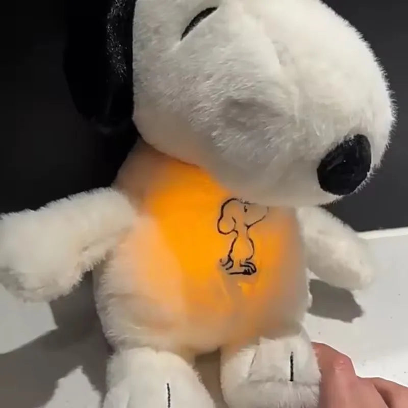 Baby Breathing Soothing Plush Toy – Music & Light Sleep Companion