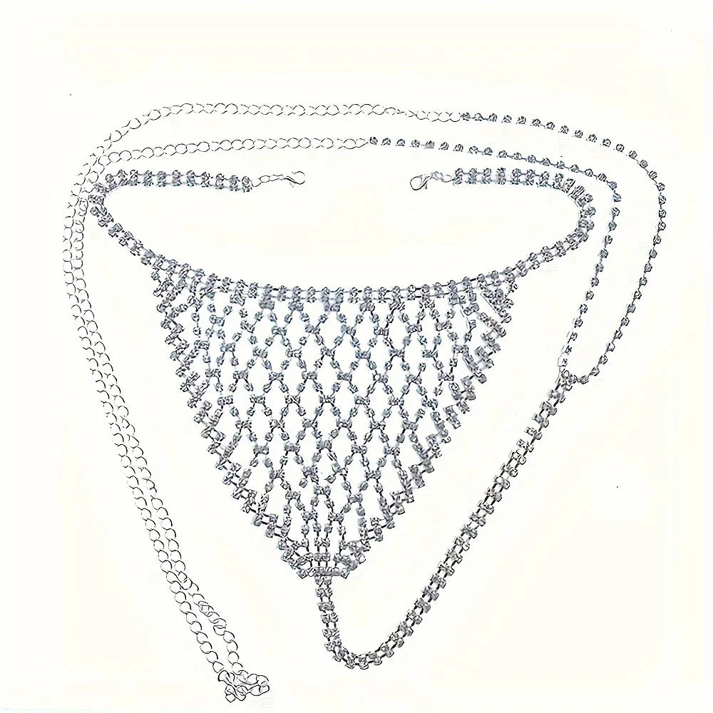 Nyx Rhinestone Body Chain Set
