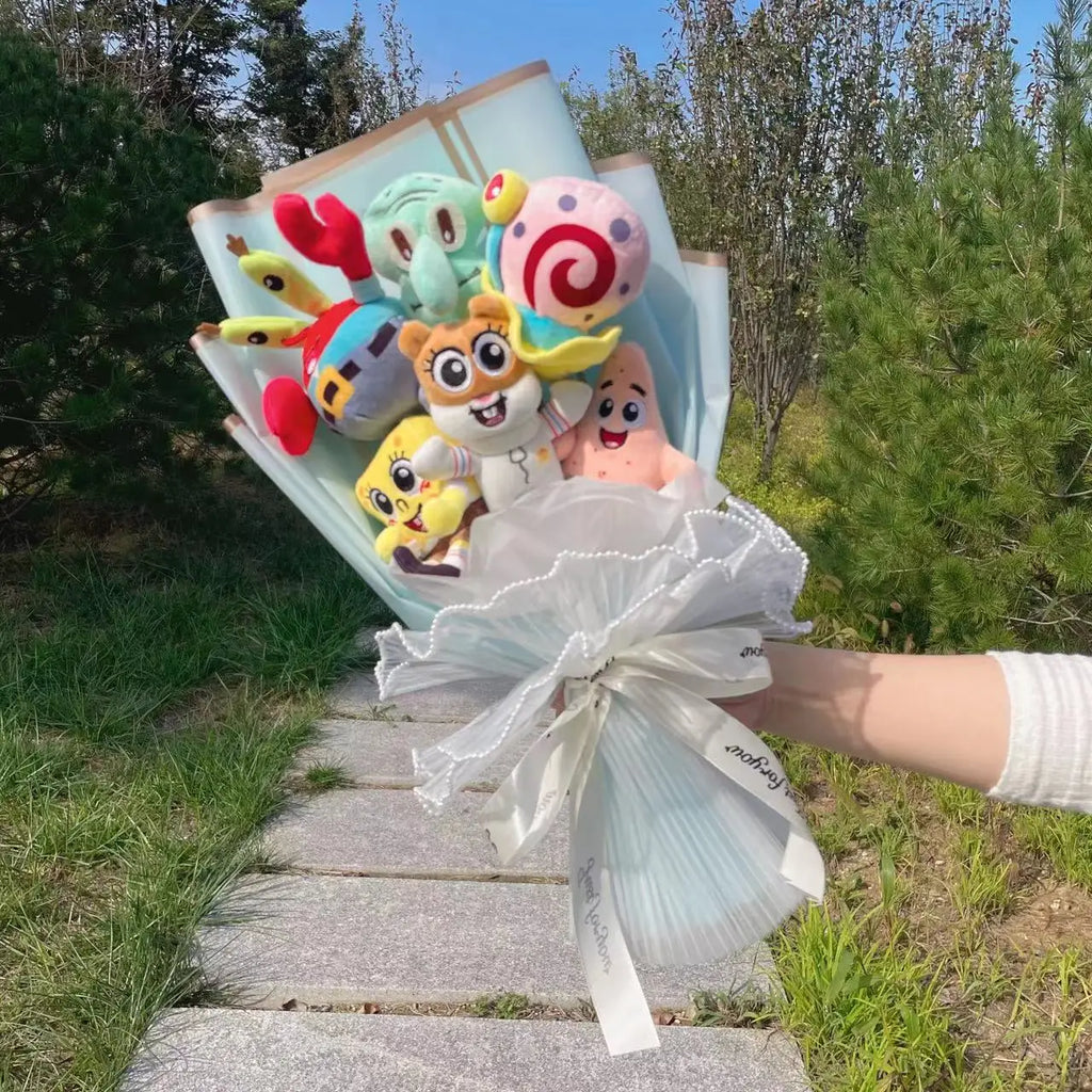 SpongeBob Plush Flower Bouquet