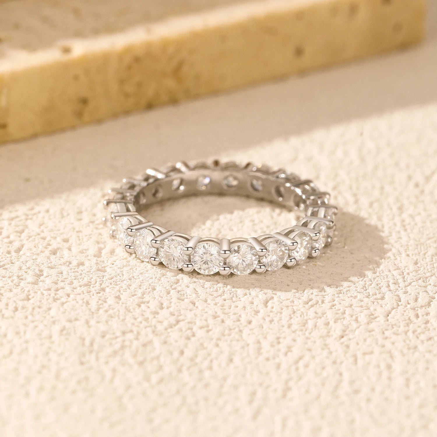 Clair Moissanite Eternity Ring