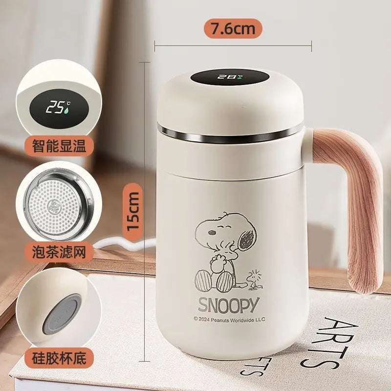 Cute Snoopy Cartoon Thermos Cup – Creative Insulated Travel Mug