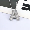 Mavi CZ Initial Necklace