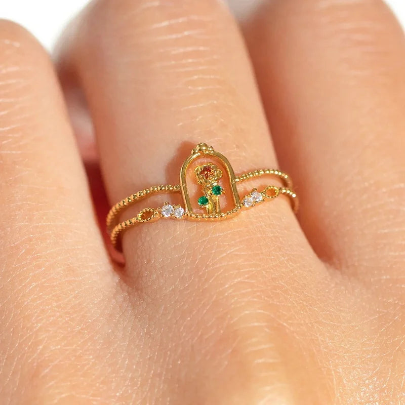 Bella Adjustable Gold Plated Ring