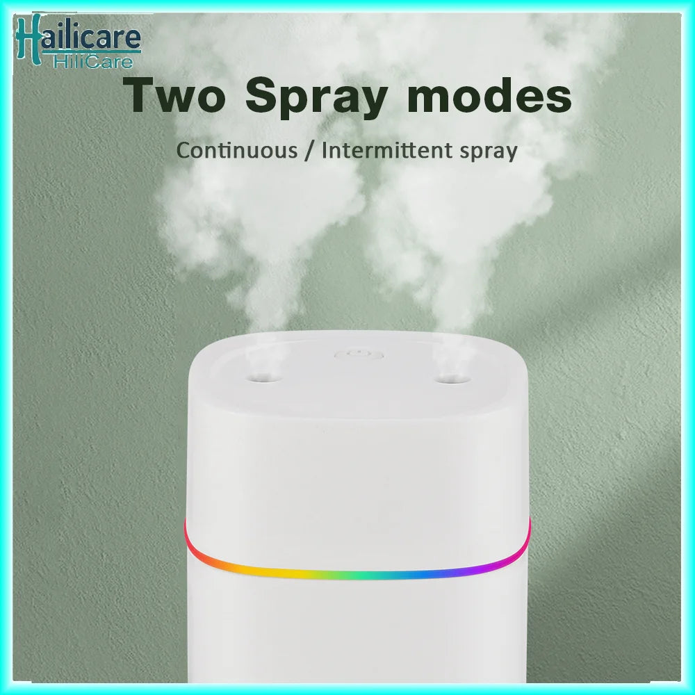 600ml Cool Mist Air Humidifier – USB Aroma Diffuser