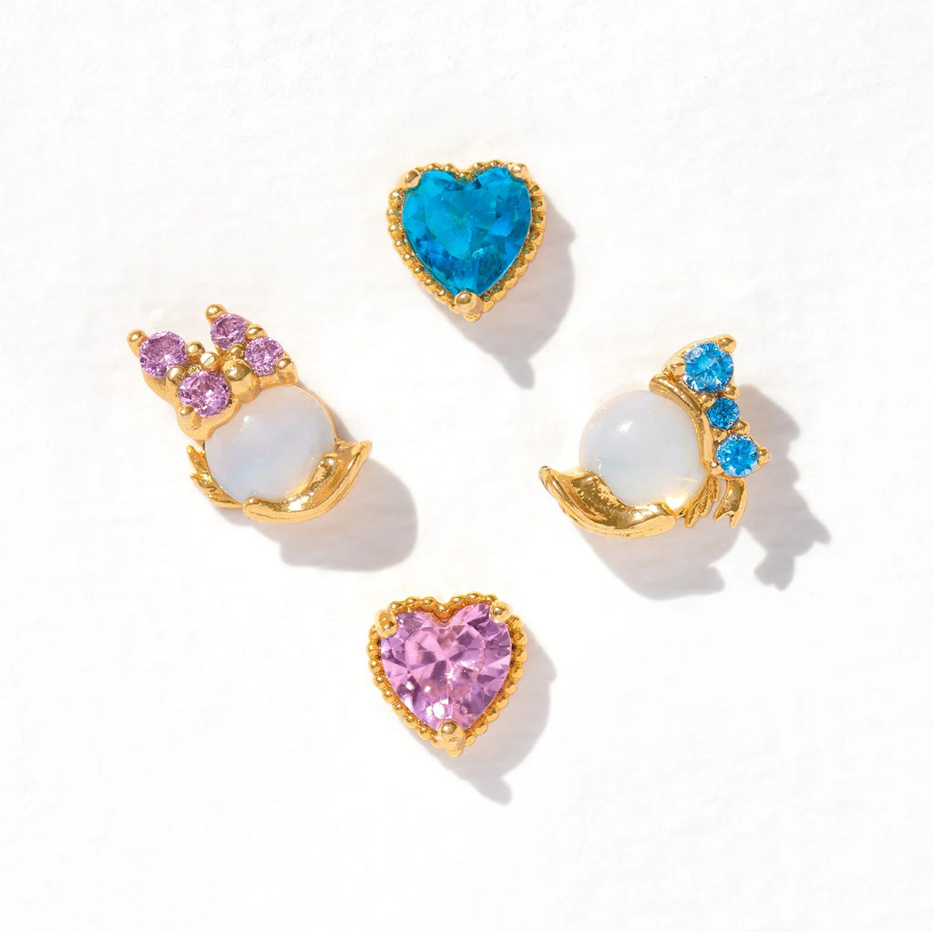 Hearts Fantasy Earrings Set