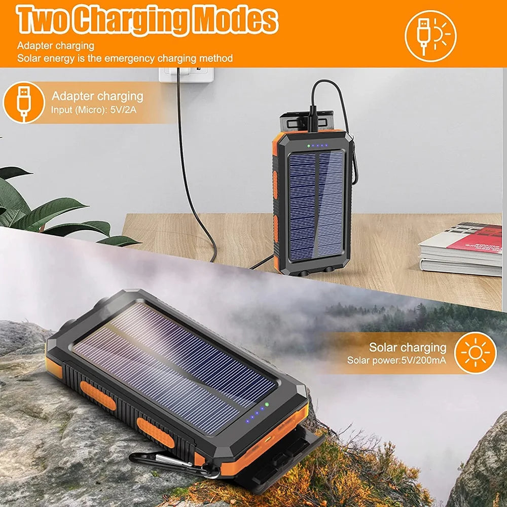 80000mAh Solar Emergency Power Bank – Ultra High Capacity