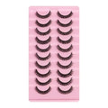 3D Mink Russian Strip Lashes – 10 Pairs Dramatic Faux Mink Eyelashes Set