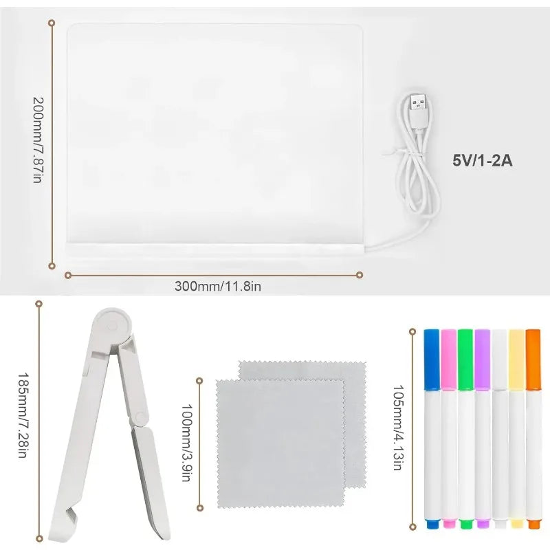 LED Acrylic Message Board Night Light
