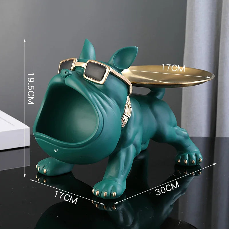 Bulldog Figurine Storage Box – 30cm