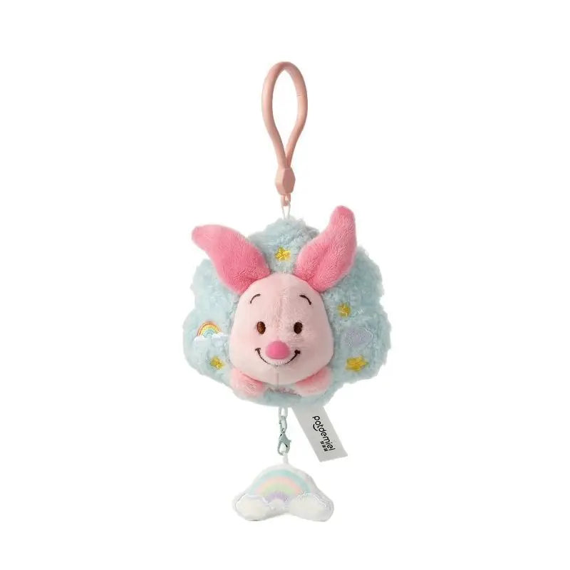 Strawberry Bear Plush Keychain Charm