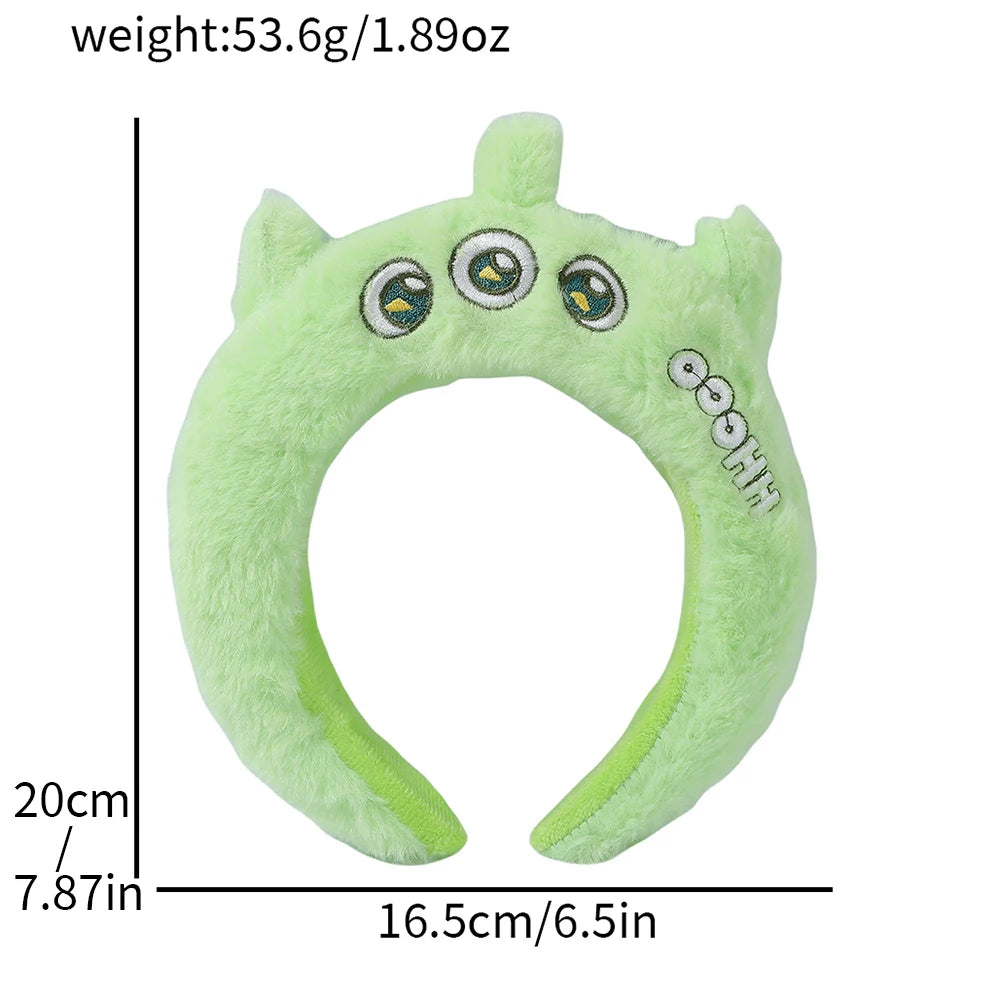 Cute Cartoon Hair Hoop – Strawberry Bear & Alien Style
