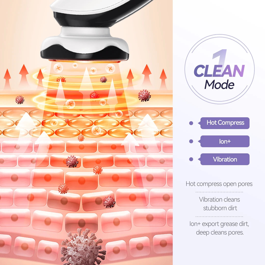 ANLAN EMS Facial Massager – LED Photon Skin Lifting & Deep Cleansing Beauty Device