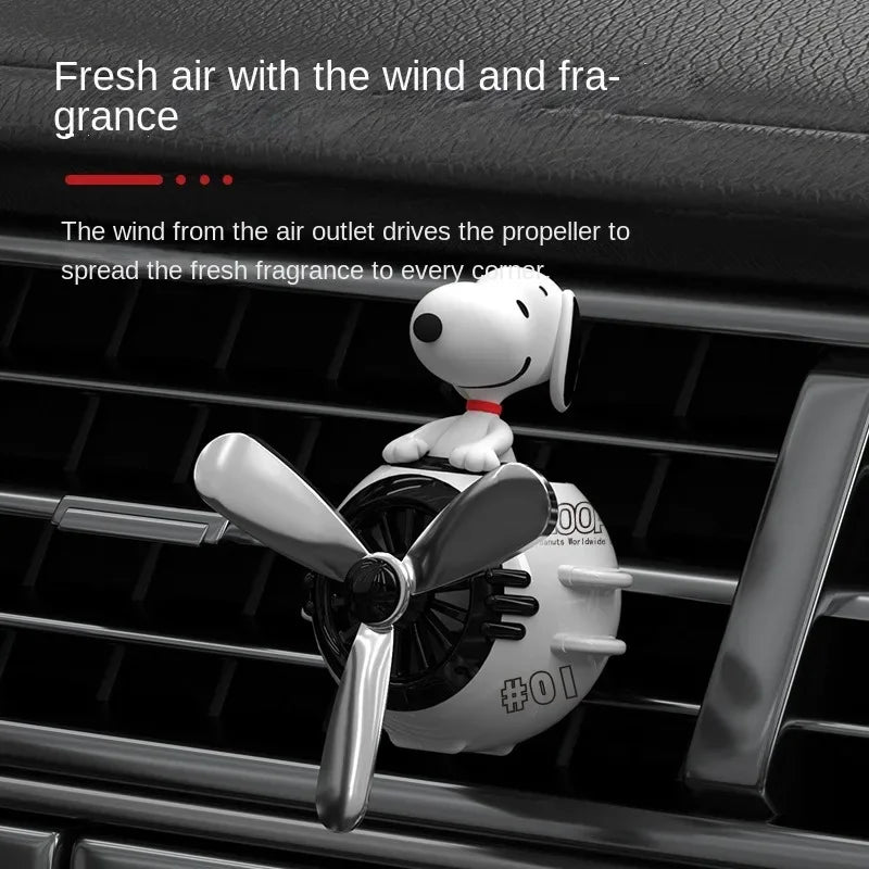 Cute Snoopy Anime Car Air Freshener Clip – Aromatherapy Vent Decor