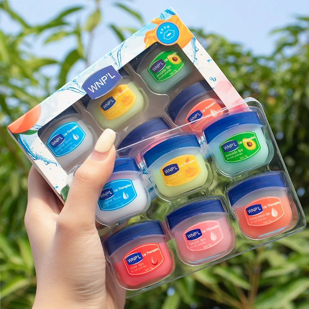 Hydrating Lip Balm Set – Natural Plant-Based Formula (4/6/8 Pack)