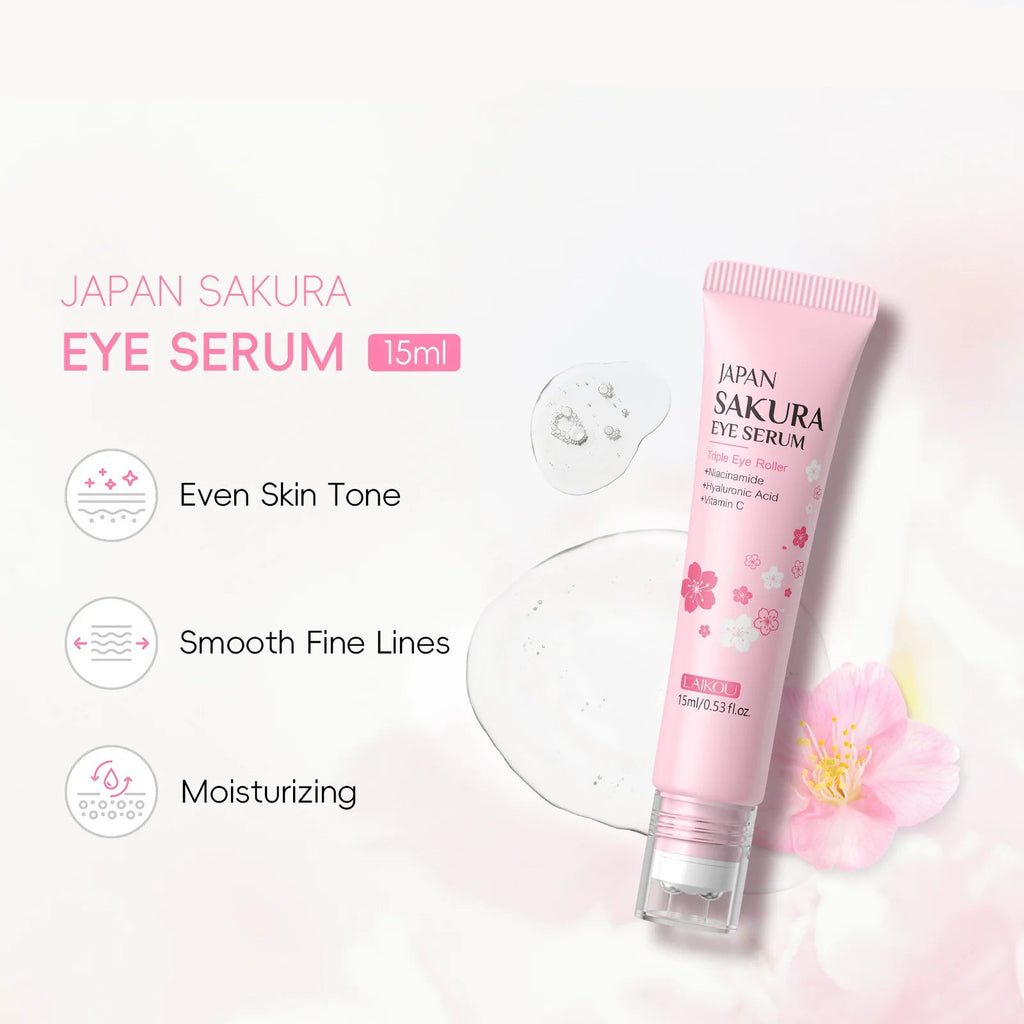 Sakura Eye Serum Roller – Hydrating & Smoothing (15ml)