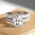 Diana 6.8CT Moissanite Ring Set