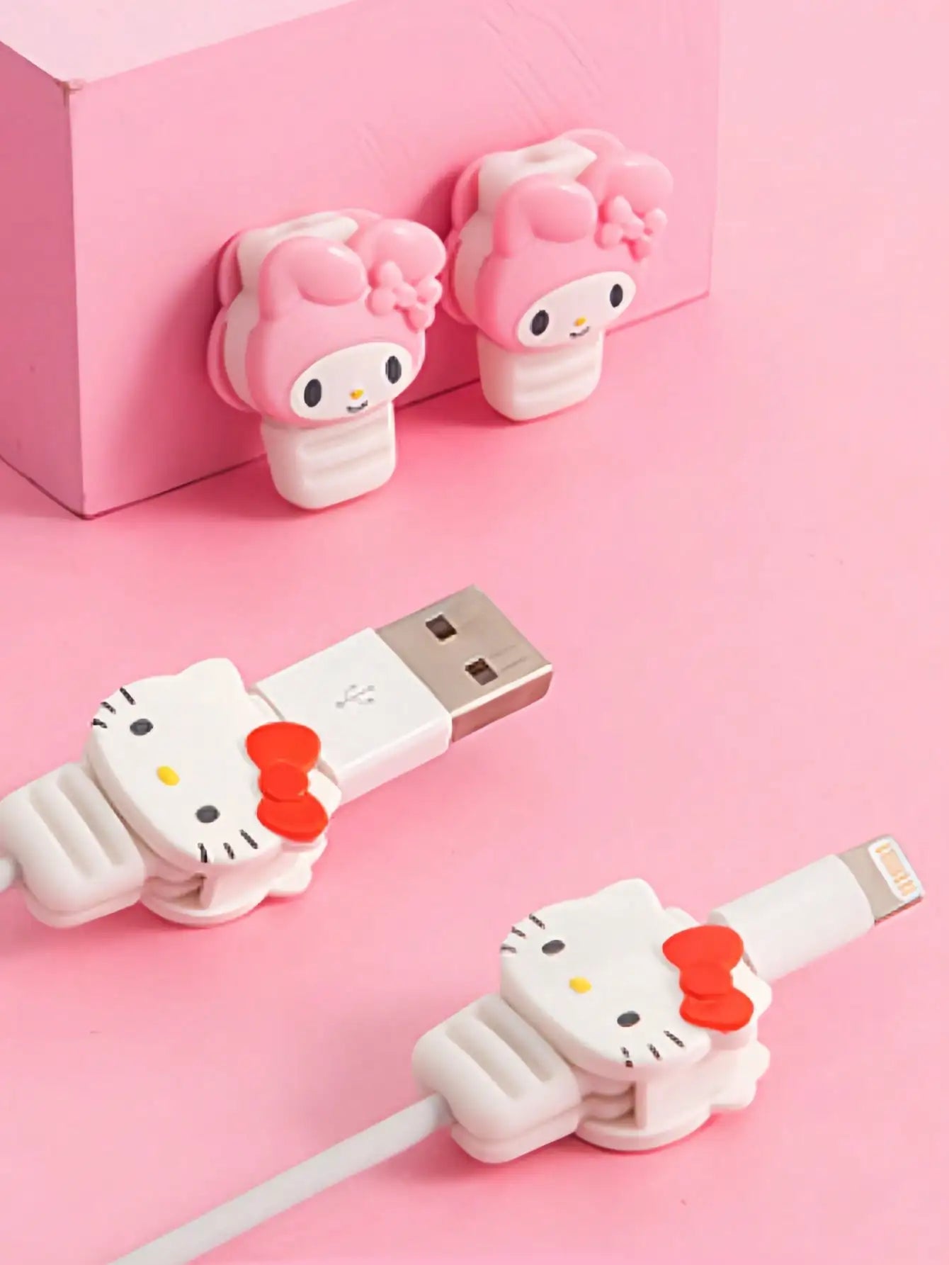 Hello Kitty & My Melody Charger Protector Set