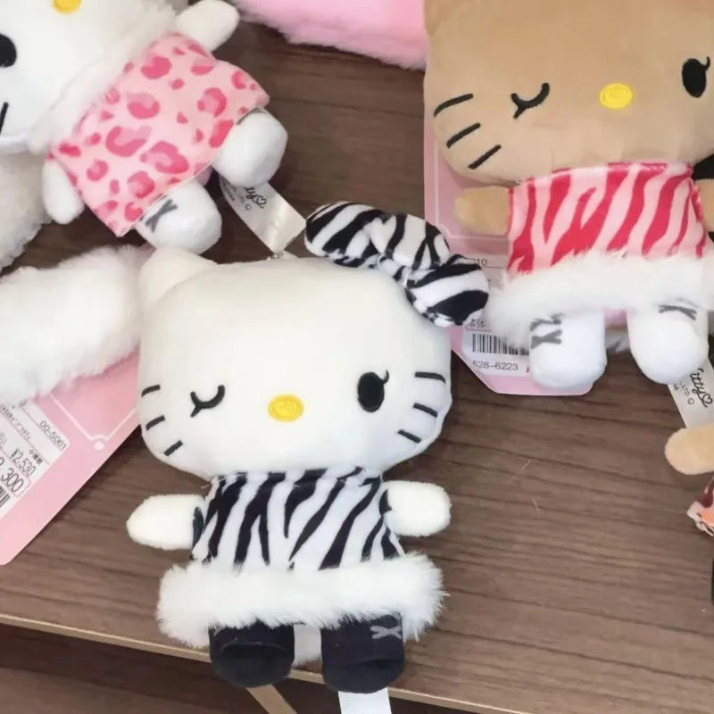 Hello Kitty Y2K Leopard Plush Bag Charm