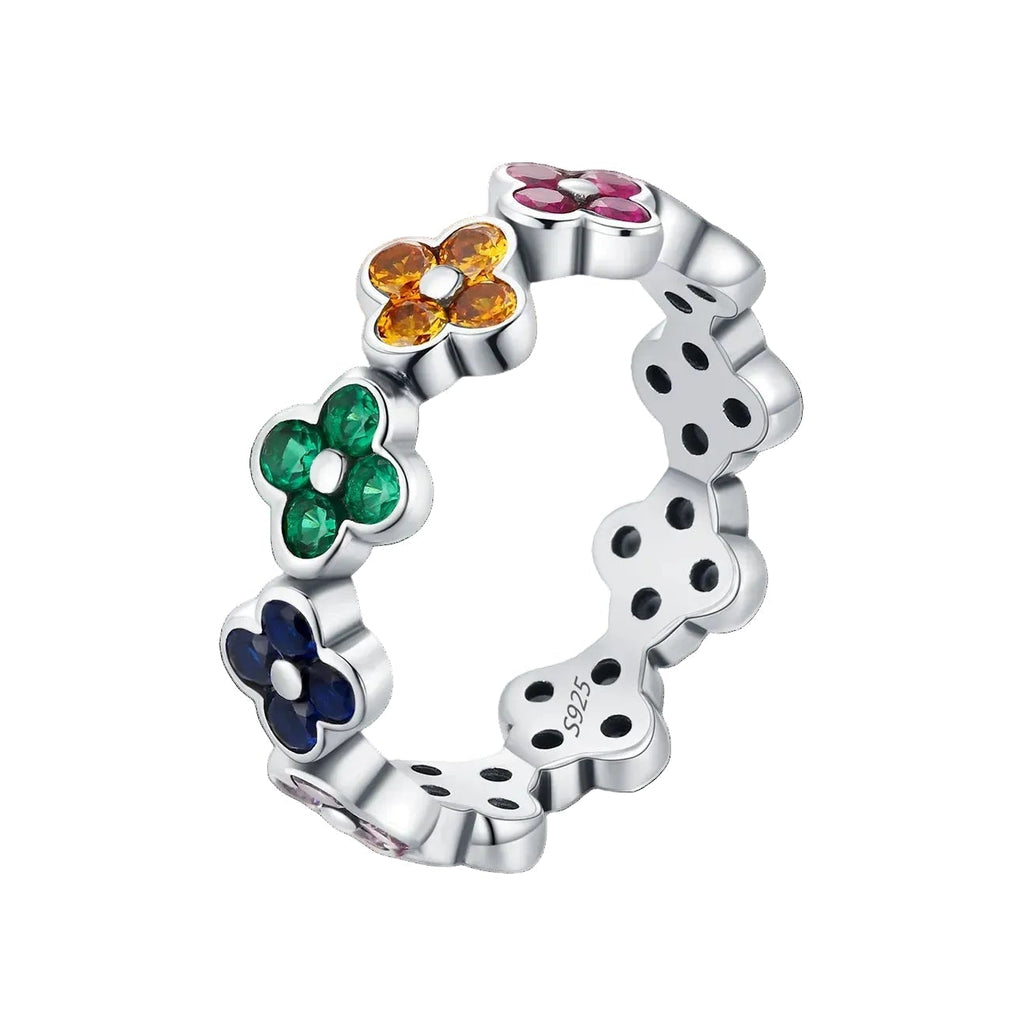 Kiara Four Leaf Clover CZ Ring