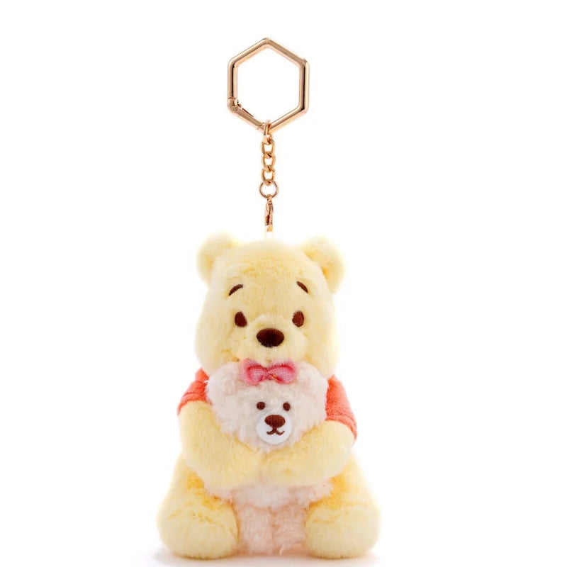 Strawberry Bear Plush Keychain Charm