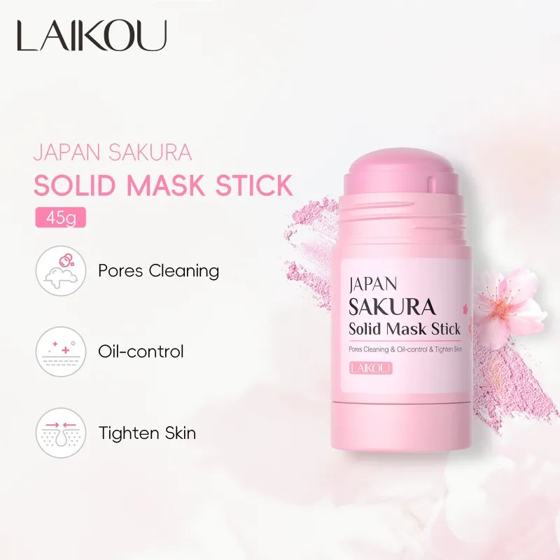 Sakura Cleansing Mask Stick – Pore Refining & Oil Control (40g)