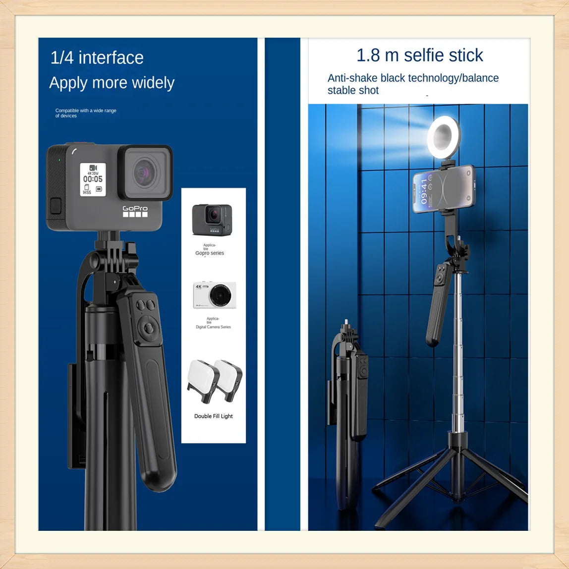 Wireless Tripod Stand with Bluetooth Remote – Smartphone Selfie Stick
