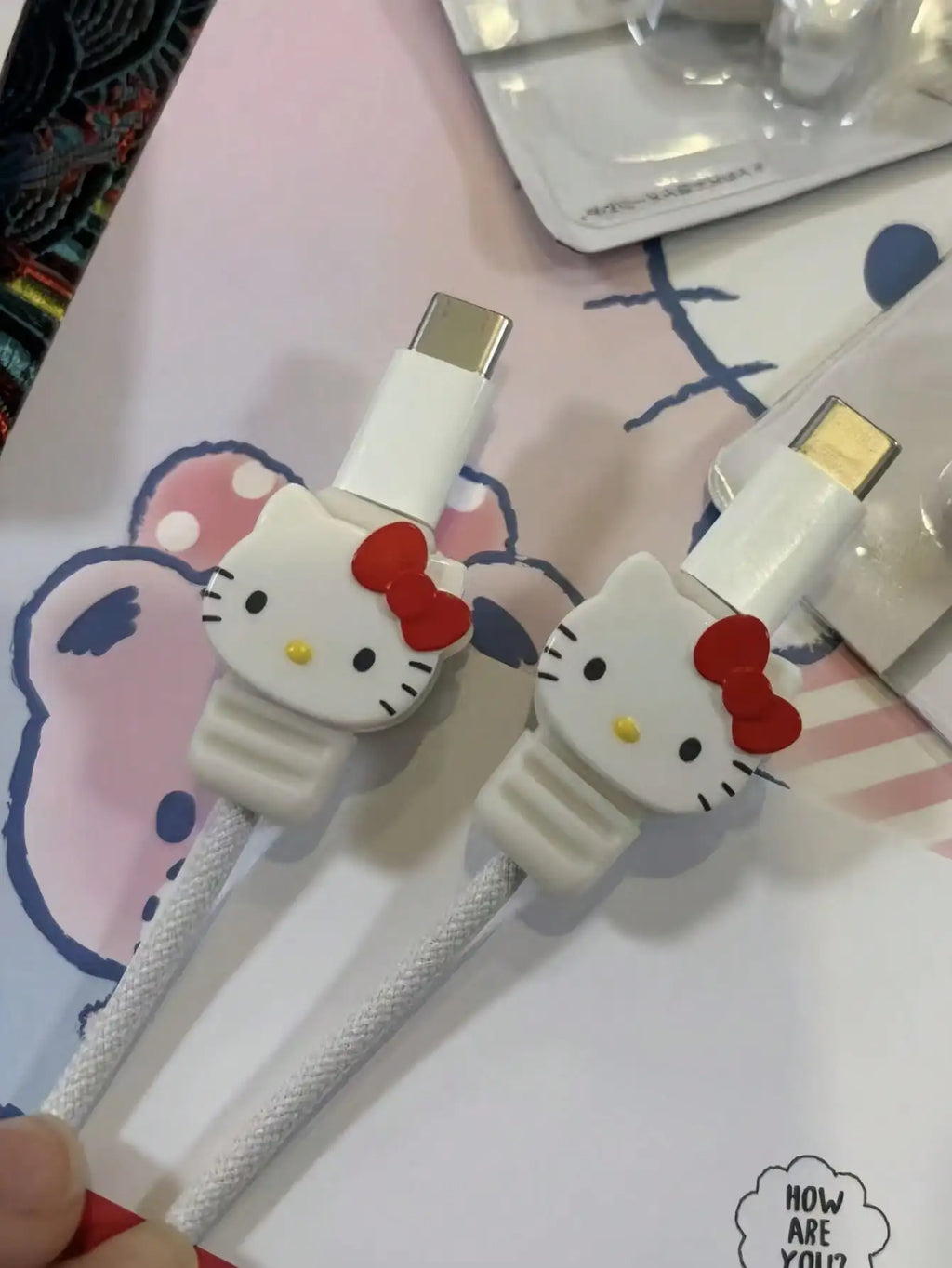 Hello Kitty & My Melody Charger Protector Set