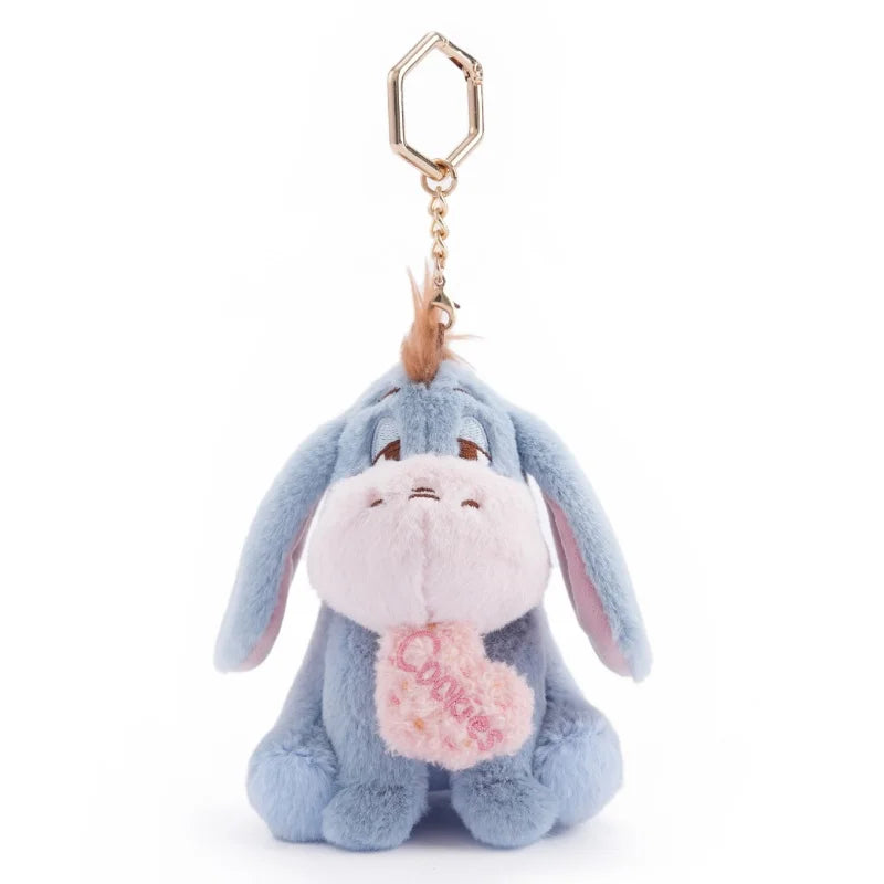 Strawberry Bear Plush Keychain Charm