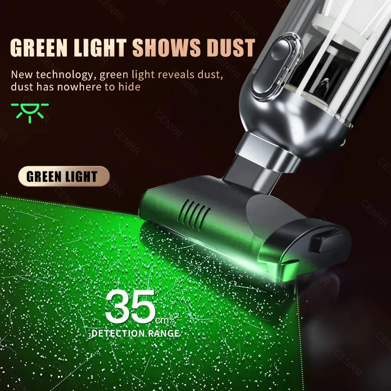 CENRR Mini Cordless Car Vacuum – 998000PA High Power