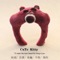 Cute Cartoon Wash Face Hair Hoop – Plush Character Headband