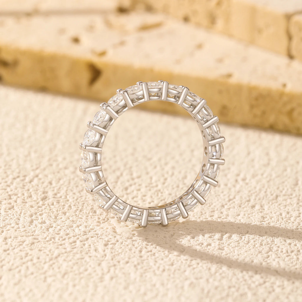 Clair Moissanite Eternity Ring