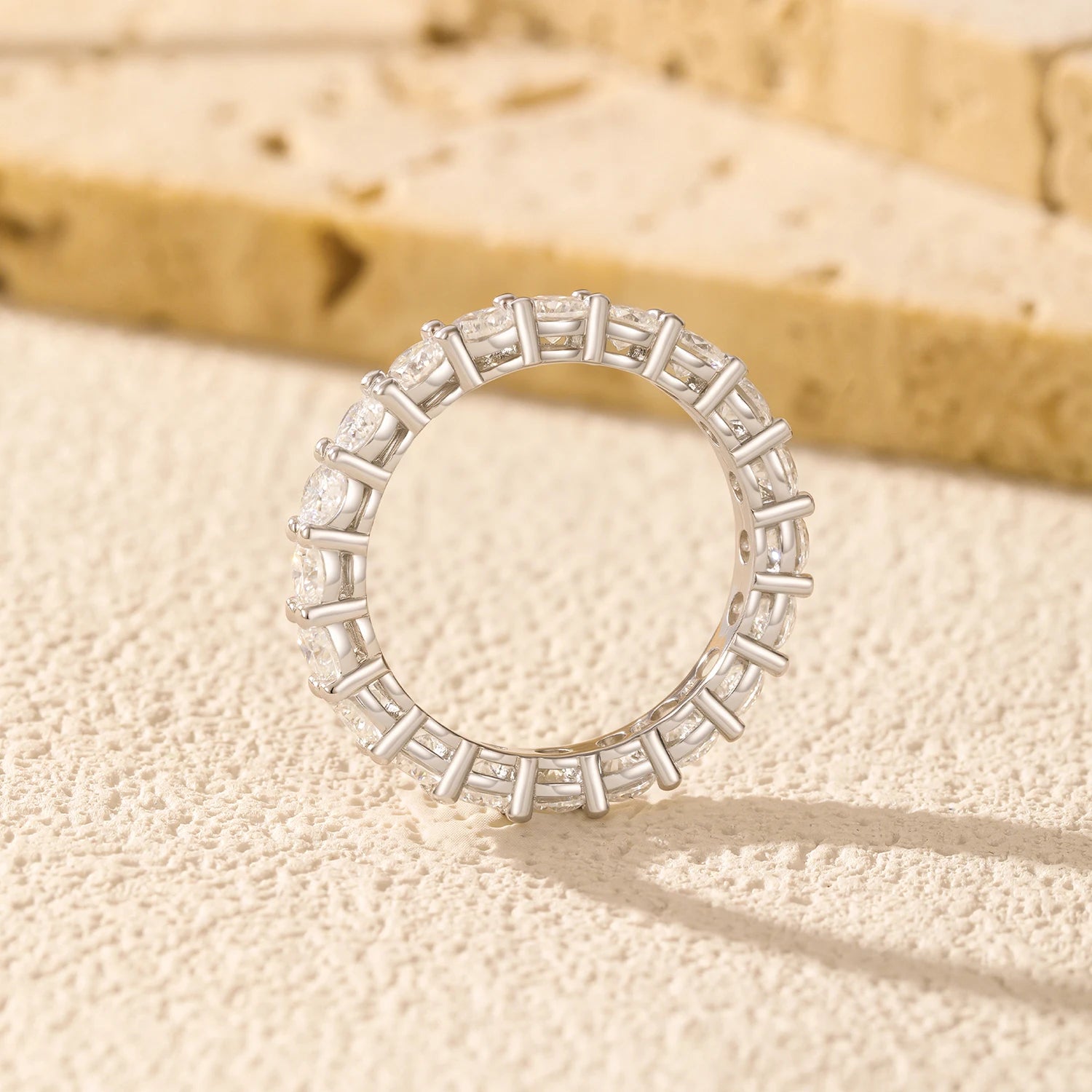 Clair Moissanite Eternity Ring