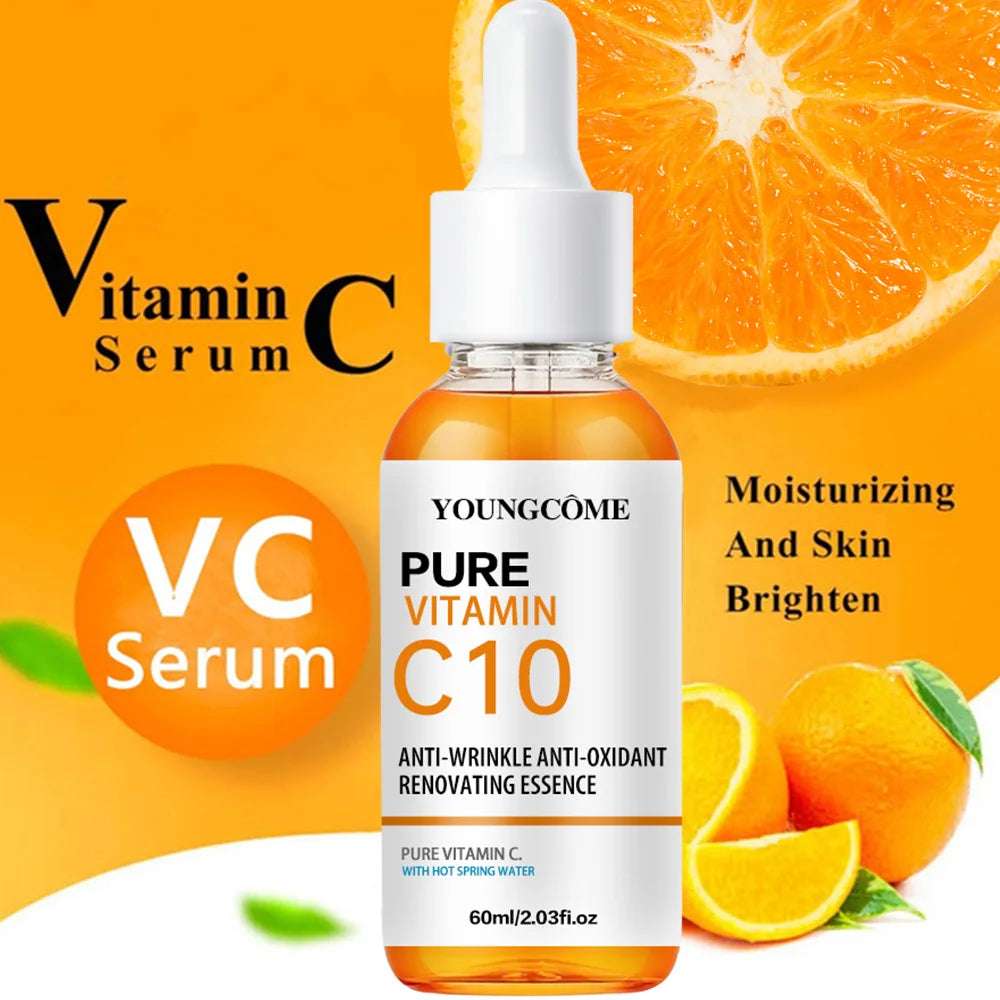 Vitamin C & Hyaluronic Acid Brightening Facial Serum – Hydrating & Repair Essence