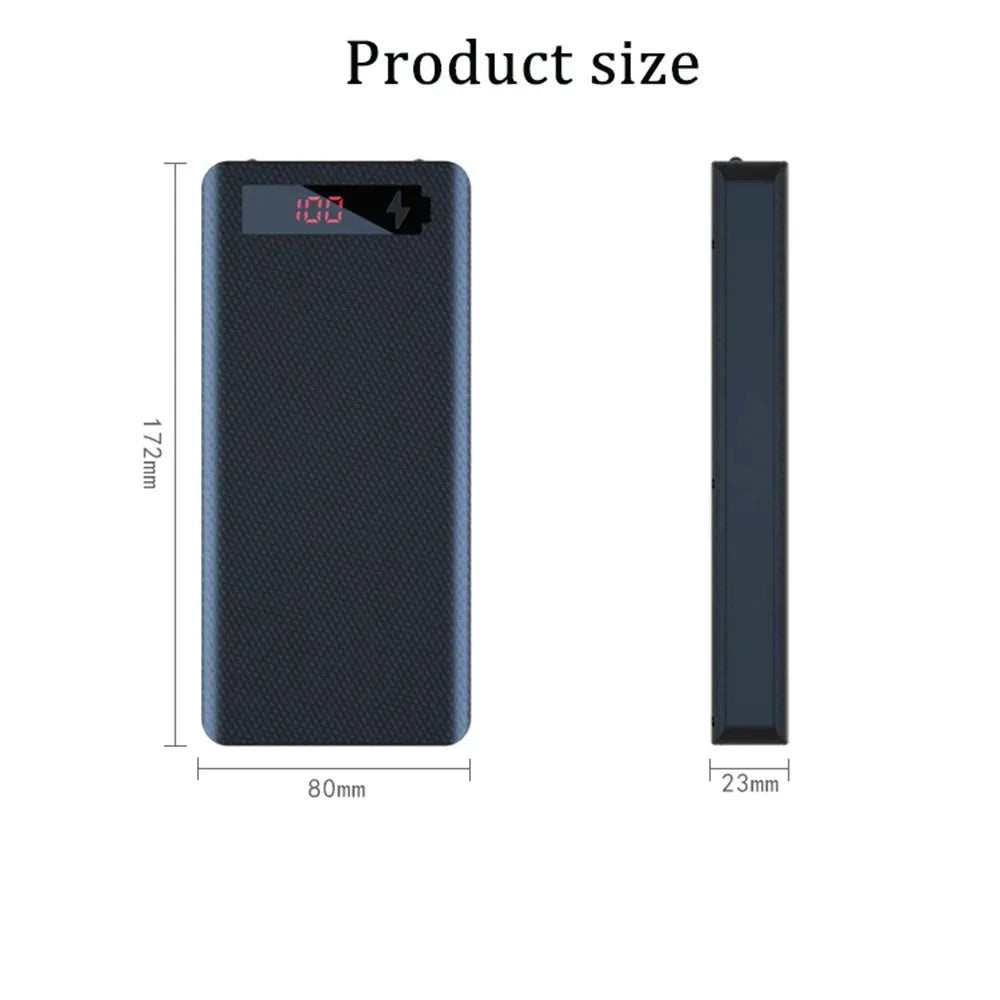 18650 Battery Power Bank Case – Dual USB & Type-C DIY Shell