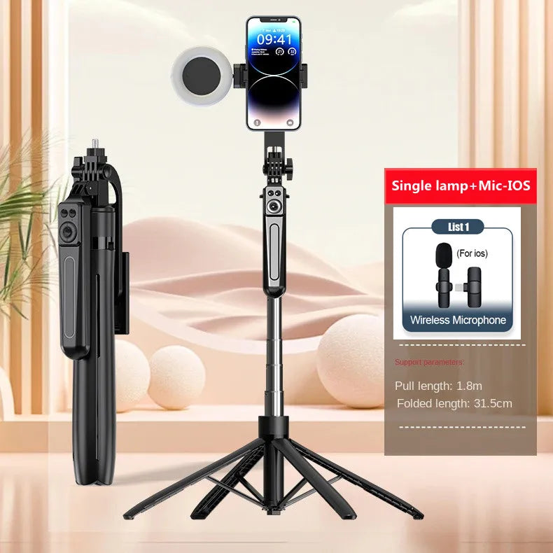 Wireless Tripod Stand with Bluetooth Remote – Smartphone Selfie Stick