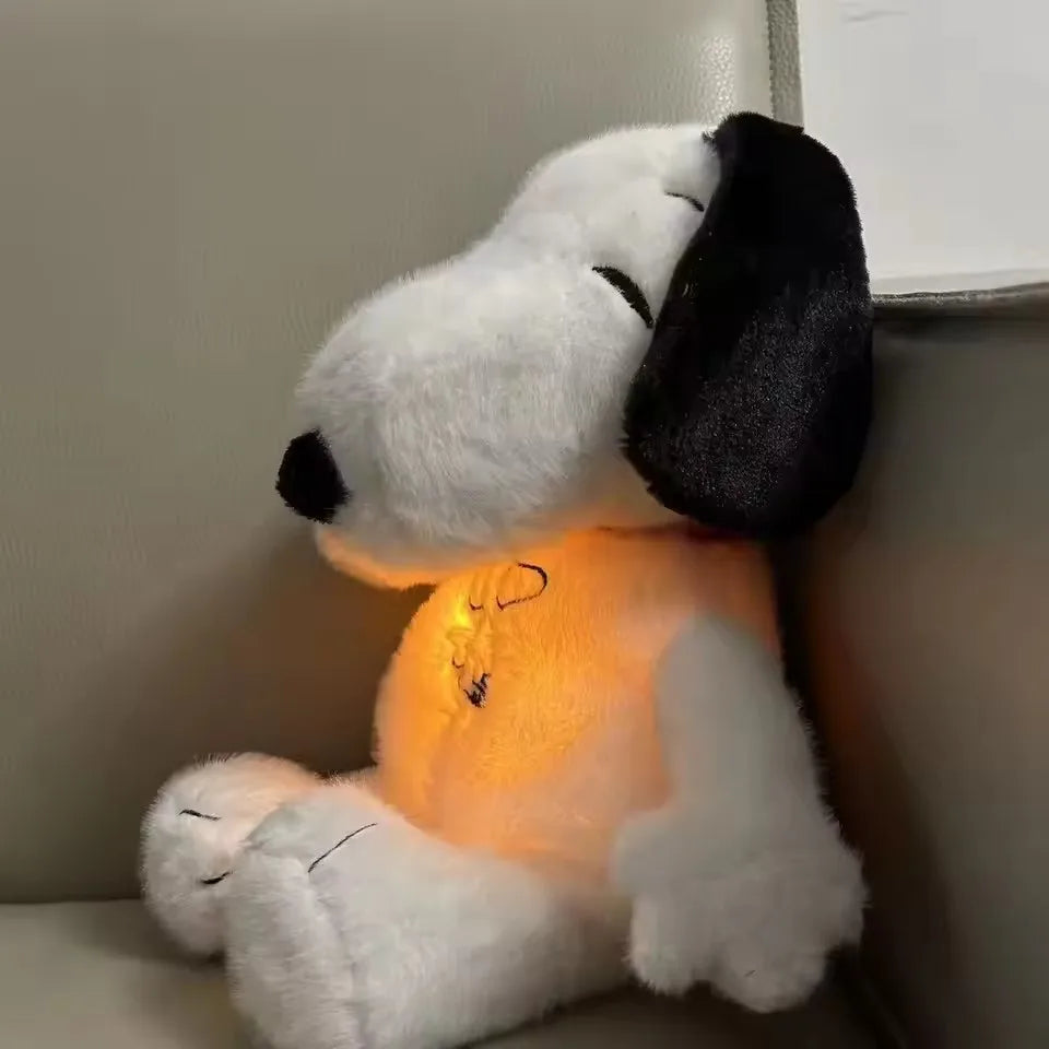 Baby Breathing Soothing Plush Toy – Music & Light Sleep Companion