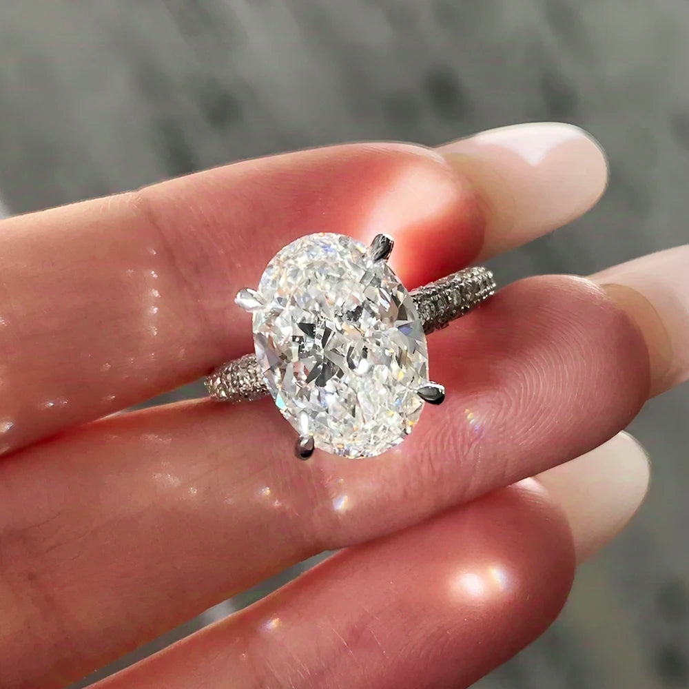Clair 8CT Oval Moissanite Ring