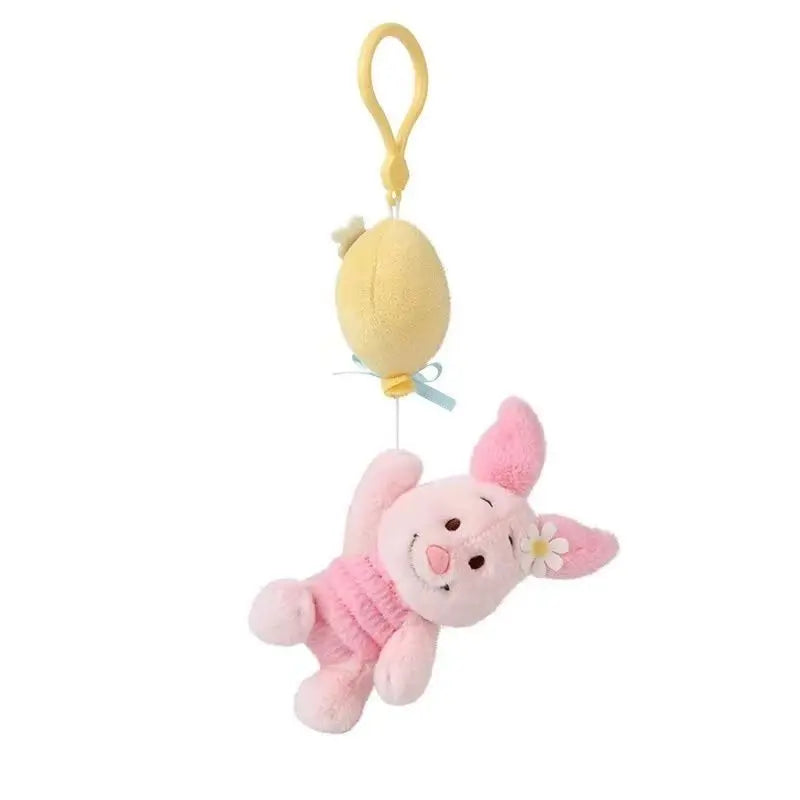 Strawberry Bear Plush Keychain Charm