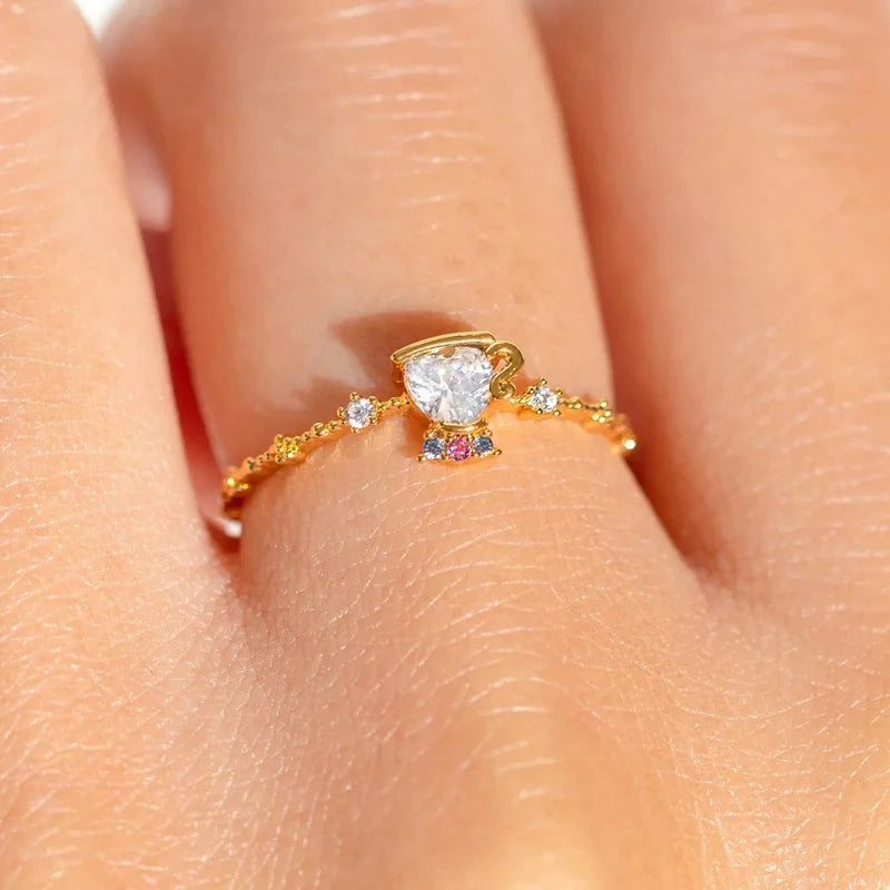 Bella Adjustable Gold Plated Ring