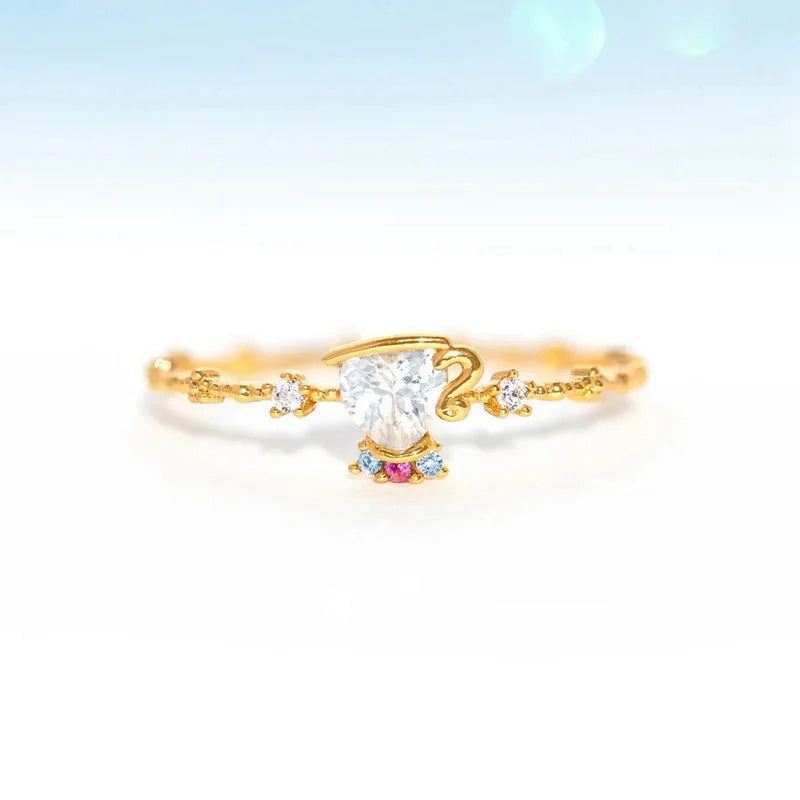 Bella Adjustable Gold Plated Ring