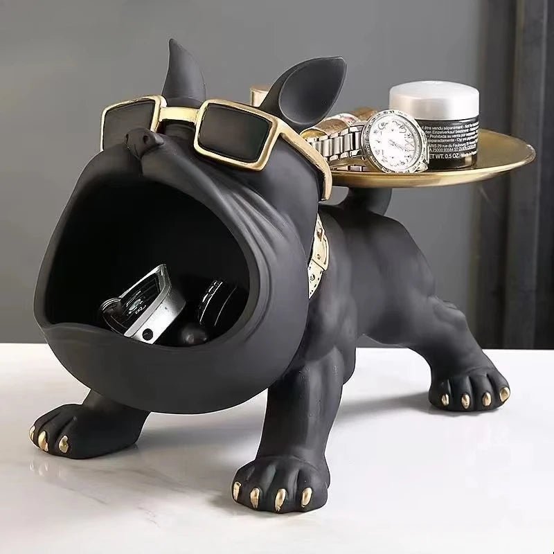 Bulldog Figurine Storage Box – 30cm