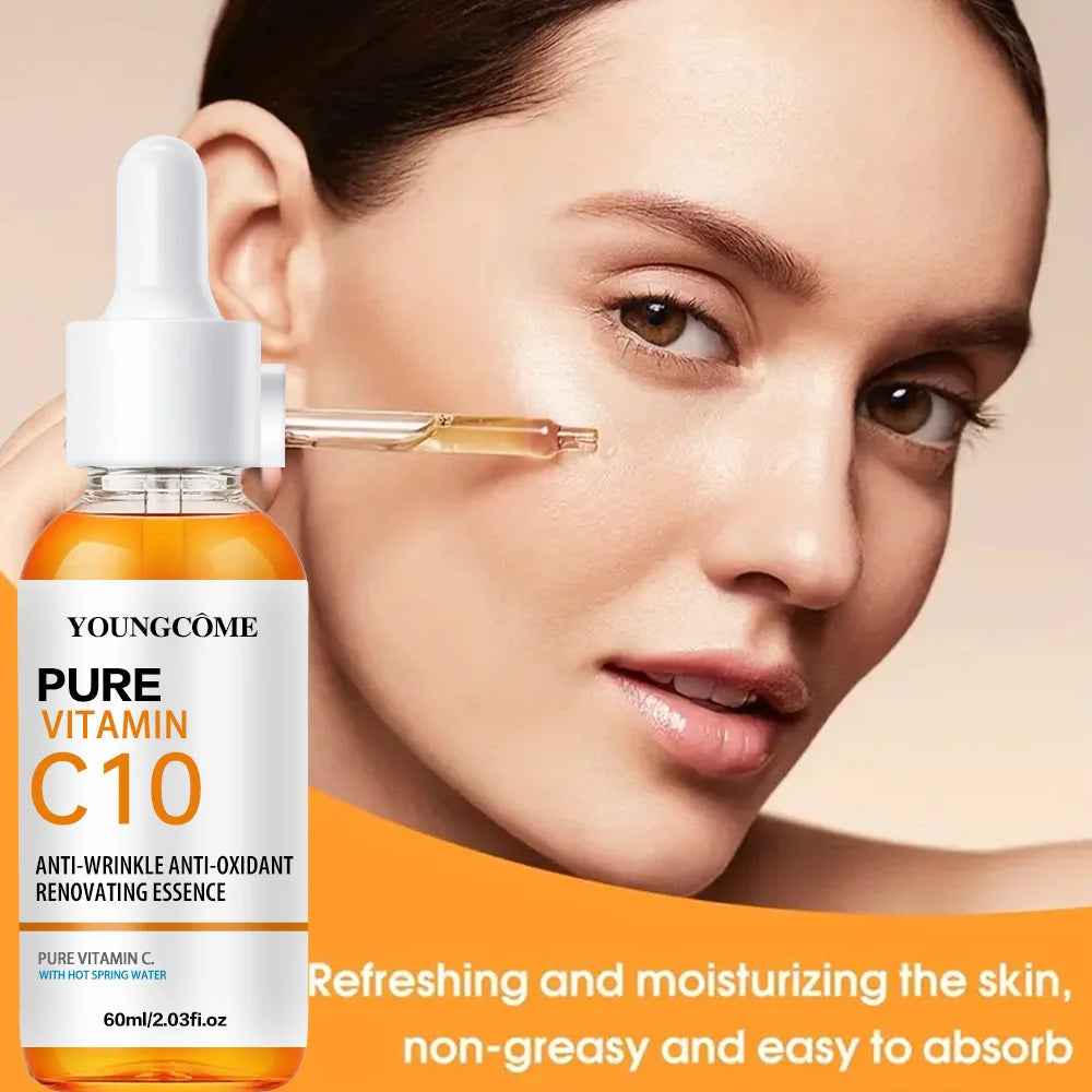 Vitamin C & Hyaluronic Acid Brightening Facial Serum – Hydrating & Repair Essence
