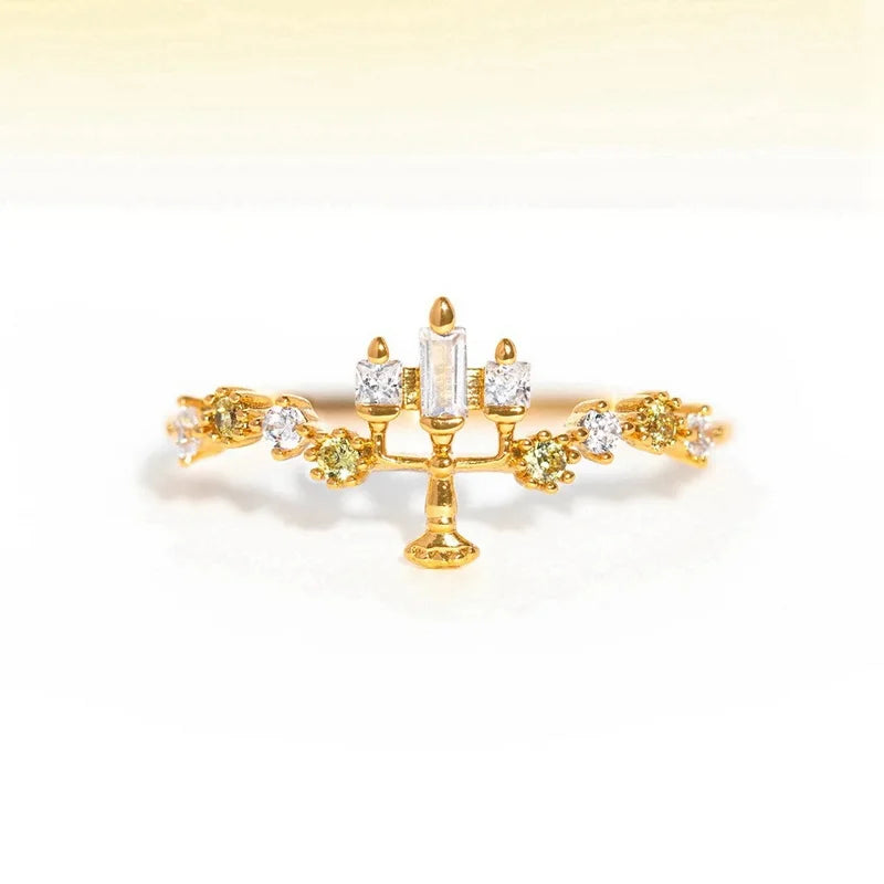 Bella Adjustable Gold Plated Ring