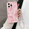 Pink Bow Silicone Phone Case – Butterfly Charm Cover