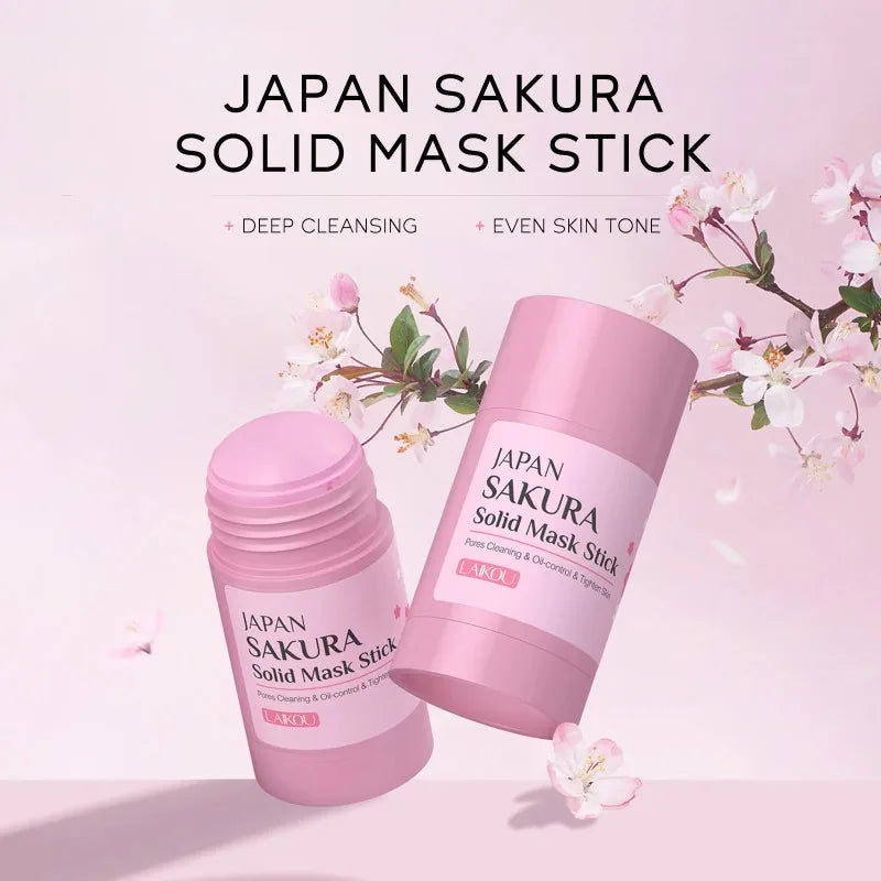 Sakura Cleansing Mask Stick – Pore Refining & Oil Control (40g)