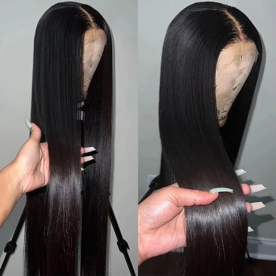 13x6 HD Lace Glueless Wig – Super Double Drawn Bone Straight